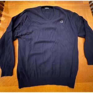 Clubhouse Collection The Master’s Men's Navy Cashmere V-Neck Sweater